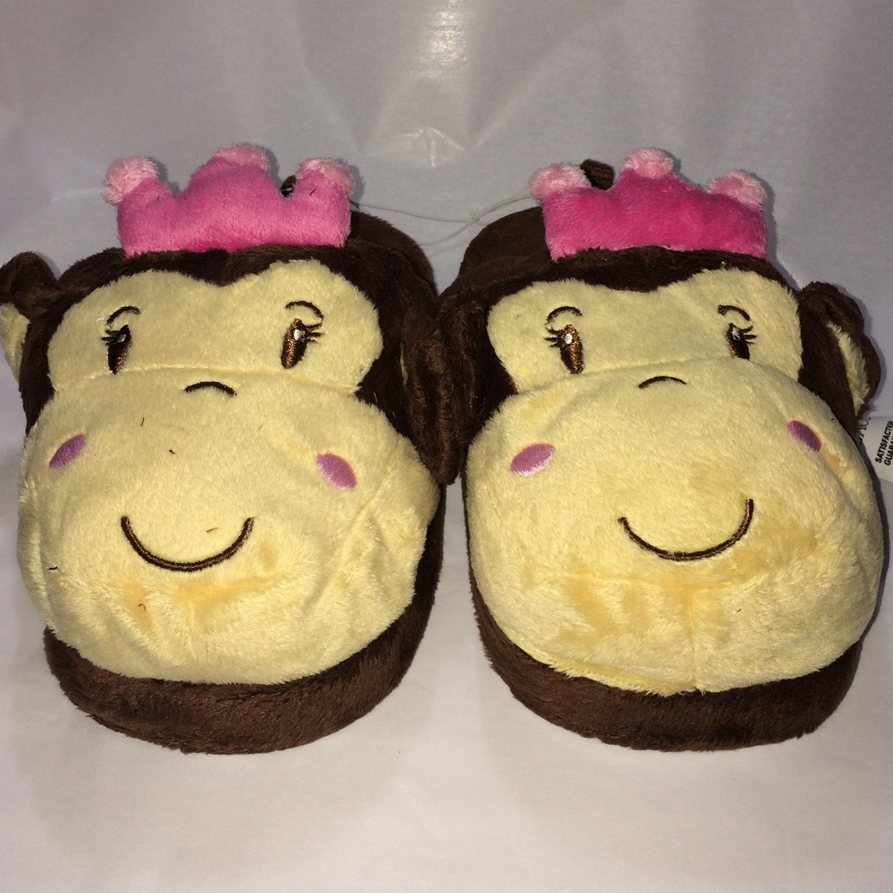 Brand new Youth Girl Monkey Slippers